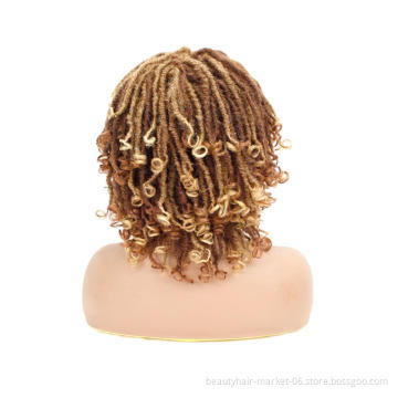short soft dreadlocks crochet braids synthetic bundle hair weave extension for wig